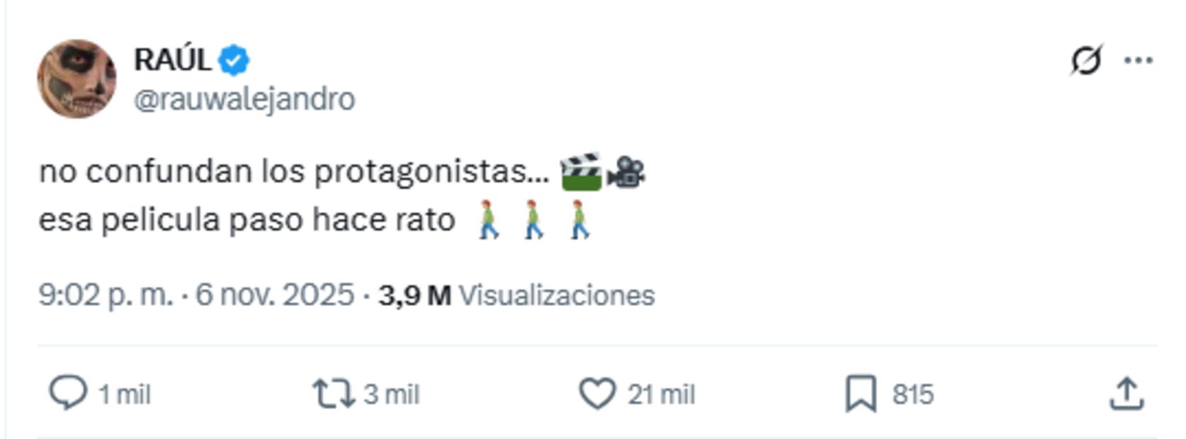 Los fanáticos tomaron la publicación del puertorriqueño como una respuesta indirecta. Foto: Captura de pantalla @rauwalejandro