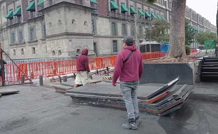 Palacio Nacional amanece blindado con  vallas por marchas; estas son las movilizaciones previstas para hoy