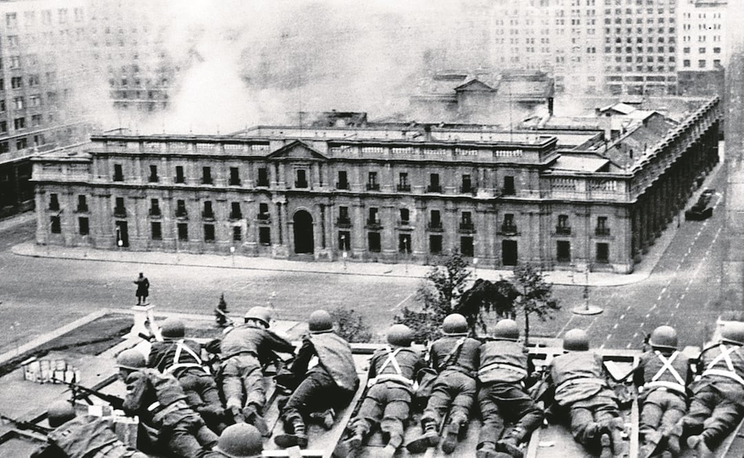 El bombardeo del Palacio de La Moneda. Foto: Especial