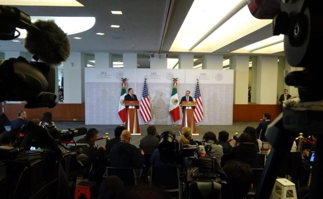 El secretario de Estado de EU y el Canciller mexicano