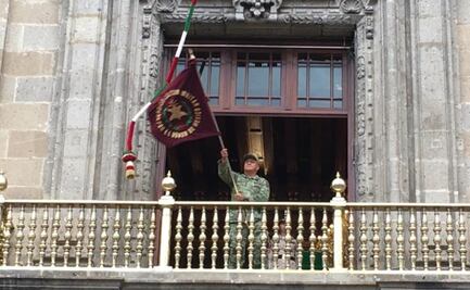 Militares ensayan ceremonia del grito de Independencia en Palacio Nacional