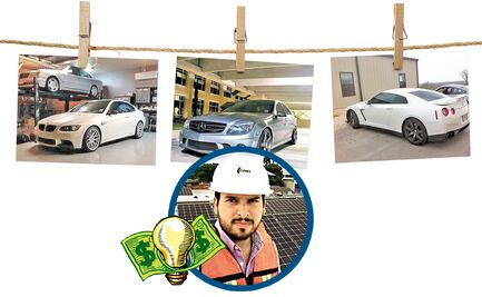 Los carrazos del hijo del “perseguido político”