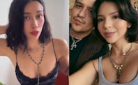 Ángela Aguilar presume collar similar al de Nodal y su violinista y desata polémica: “Para que sepa que tiene dueña”. Foto: Tomada de TikTok @esmeralda.canape / Tomada de redes sociales @angela_aguilar_