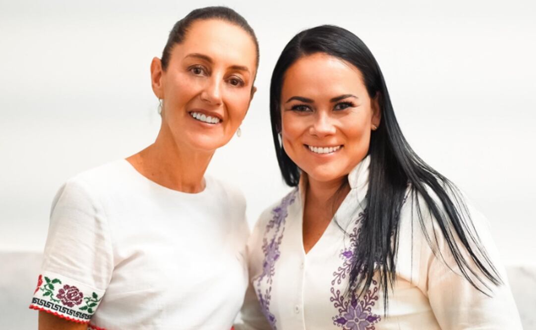 Claudia Sheinbaum y Alejandra del Moral. Foto: X @ClaudiaShein