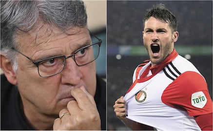 Gerardo Martino llamó a Santiago Giménez para felicitarlo por su nivel en la Eredivisie