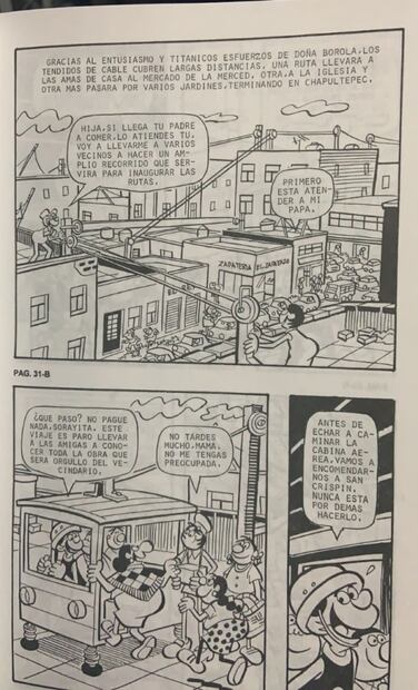 La Familia Burrón ya proponía algo parecido al cablebús hace 42 años