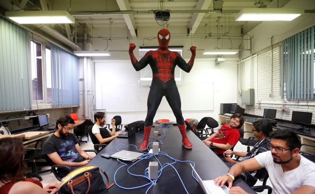 Does whatever a spider can, and also teaches math. (Photo: Reuters)