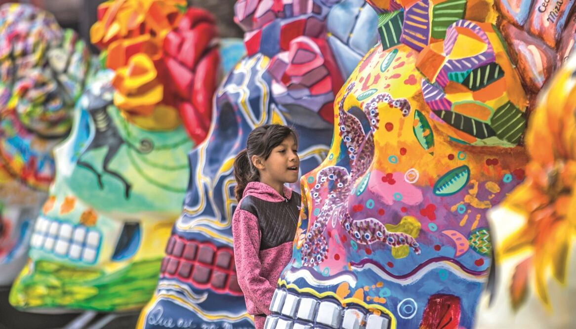 La muestra es parte de una serie de actos para reactivar la economía en la alcaldía, en el marco del Día de Muertos. Foto: Germán Espinosa. El Universal