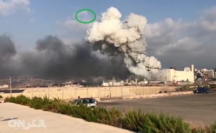 Así hicieron el montaje de un falso misil en Beirut el día de la explosión