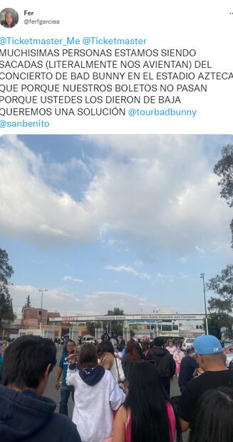 Usuarios en redes reportan complicaciones para acceder al concierto de Bad Bunny en CDMX: ¿Sobreventa de boletos? 