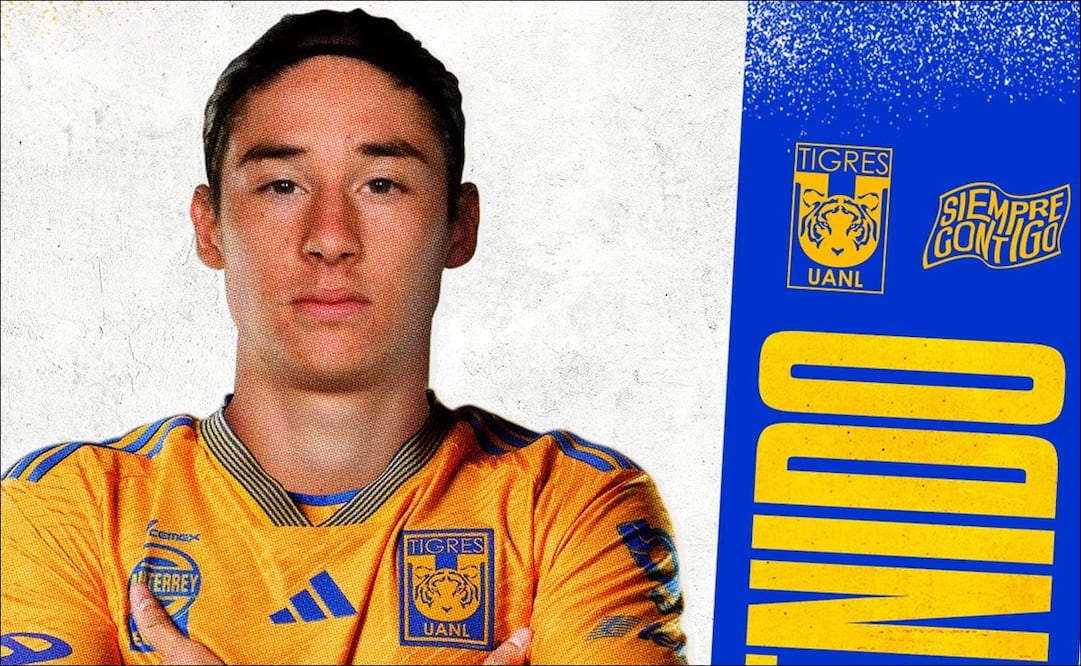 Marcelo Flores es presentado de manera oficial como nuevo elemento de Tigres / FOTO: @TigresOficial