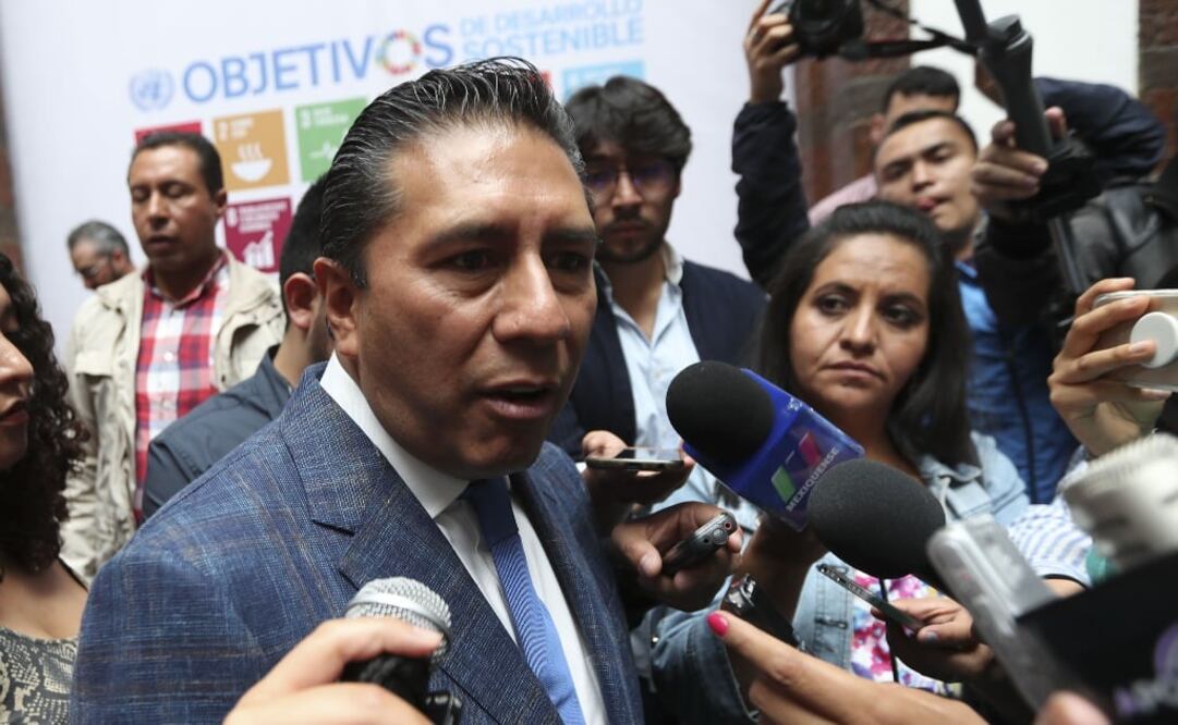 El presidente municipal de Toluca, Juan Rodolfo Sánchez. Fotografía: Jorge Alvarado