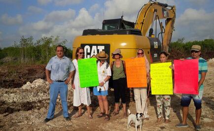 Protestan contra devastación de manglares en Cancún