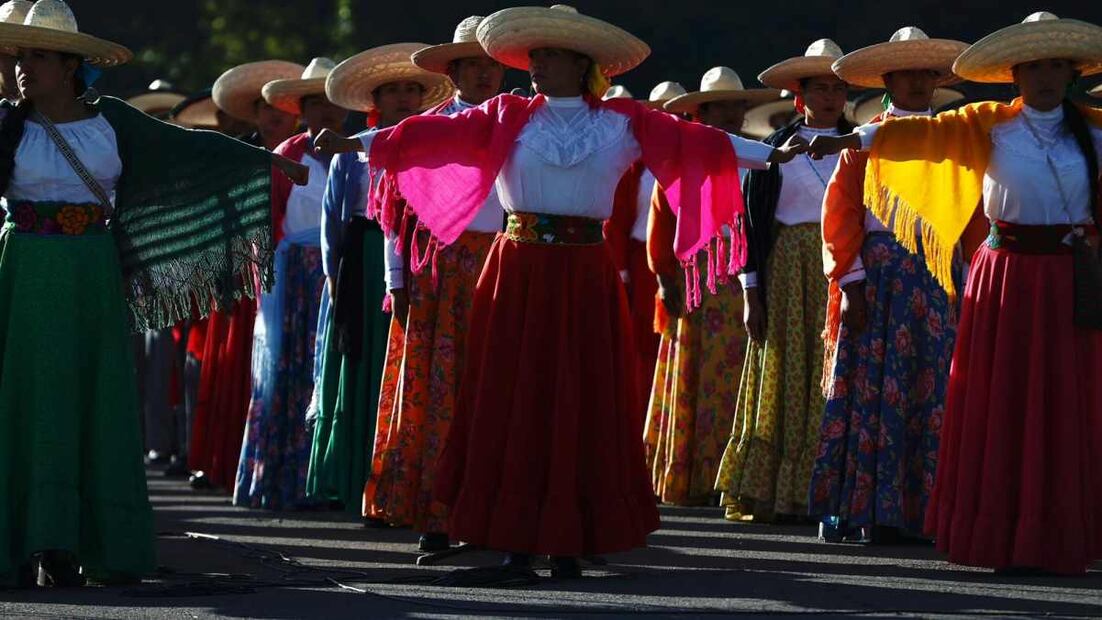 Revista de la columna militar para el desfile del 20 de noviembre que conmemora la Revolución Mexicana. Foto: Berenice Fregoso / EL UNIVERSAL.