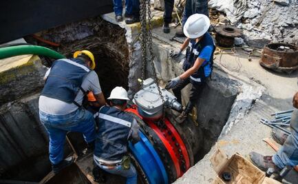 Restablecen servicio de caudal tras mantenimiento en 86 km en Edomex