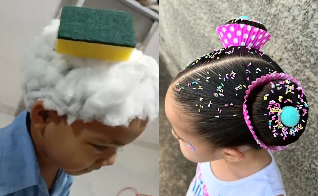 Peinados locos para el Día del Niño 2026. Foto: Captura de video