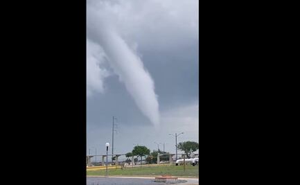 Formación de posible tornado provoca alarma entre habitantes de Reynosa