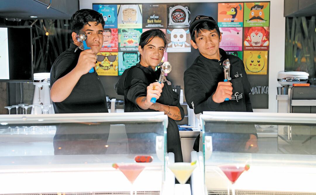 La heladería emplea a más de 50 personas para elaborar y vender sus productos. JUAN CARLOS REYES/EL UNIVERSAL