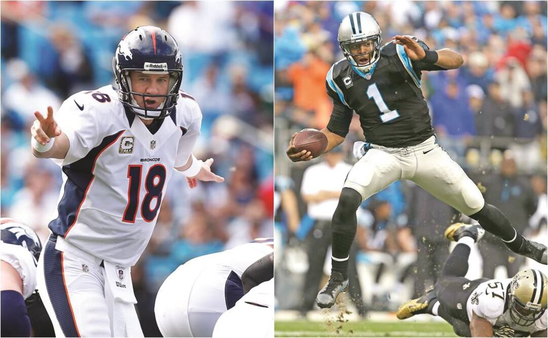 Manning ganó el título con los Colts de Indianapolis en el Super Bowl XLI (izq.). Cam es un quarterback que sale de lo convencional, aunque su efectividad no está en duda (der.) (Especial)