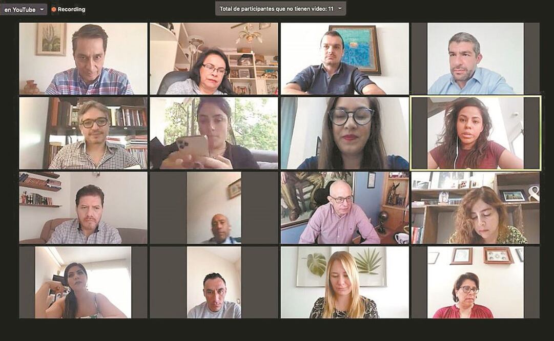 Los integrantes de la Junta de Coordinación Política del Congreso de la Ciudad se reunieron ayer de forma virtual. Foto: Especial