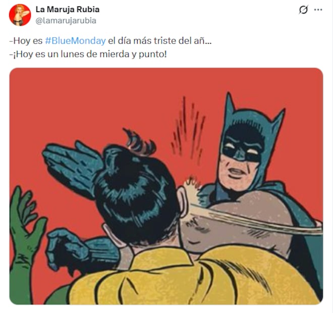Memes de Blue Monday. Foto: X