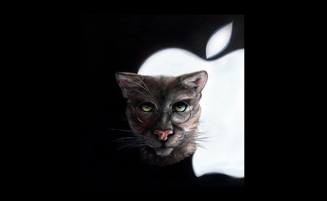FOTO: tomada de la página de Christina Hess. Gato Steve Jobs 