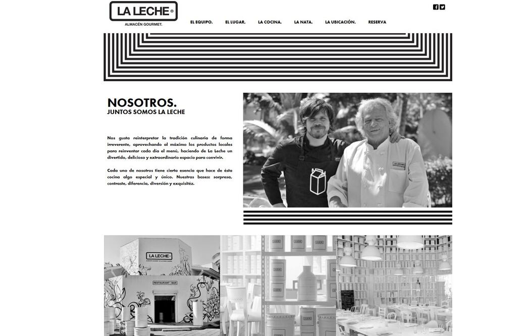 Imagen tomada de la página de Internet del restaurante La Leche