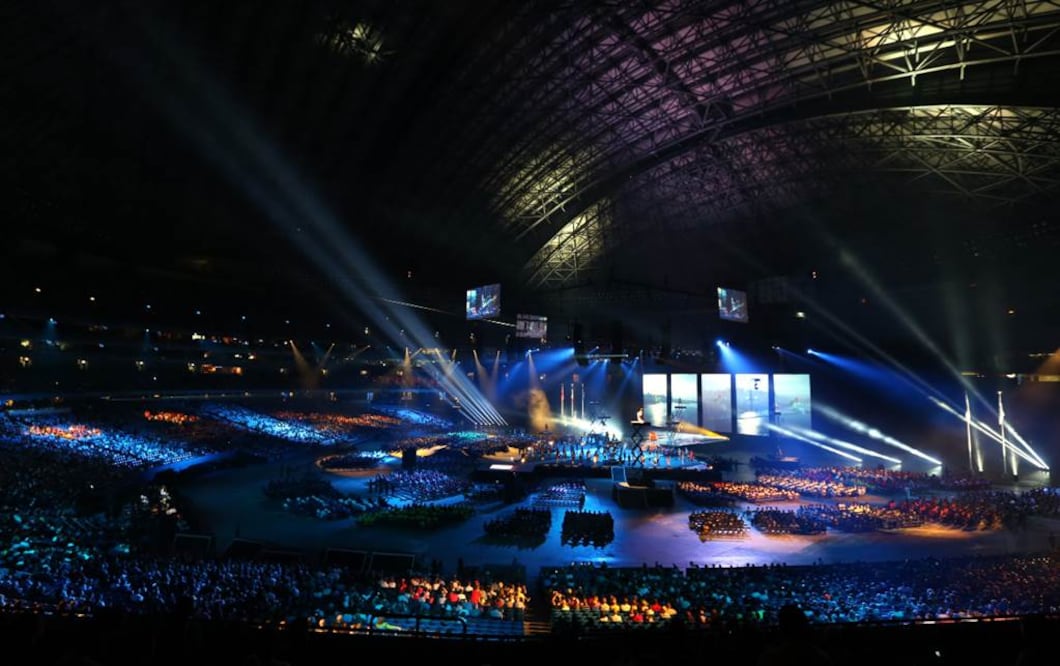 En más de 40 hectáreas, el comité organizador de la edición XVII de la competencia edificó un verdadero edén para los competidores. Foto: Xinhua