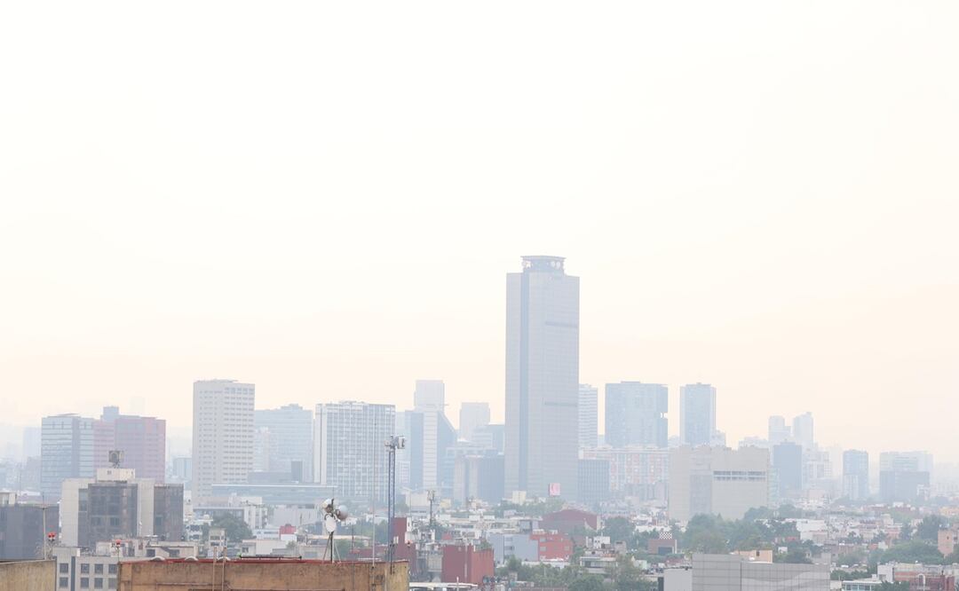 La ciudad de México registra una mala calidad de aire este 22 de marzo del 2025. Foto: CARLOS MEJIA / EL UNIVERSAL