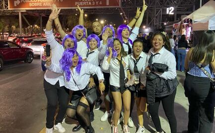 Con pelucas moradas y mucha emoción, fanáticos de Shakira se reportan listos para concierto; SSC despliega dispositivo de seguridad