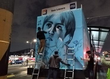 Inicia intervención artística en 17 estaciones de la Línea 5 del Metrobús