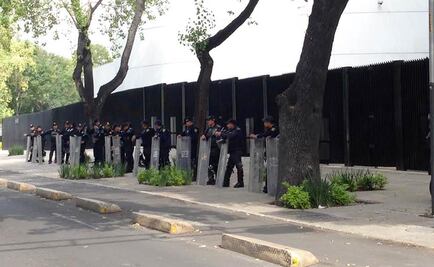 Resguardan Senado ante presencia de CNTE