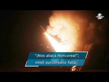 Misil balístico de Corea del Sur falla, explota y desata pánico