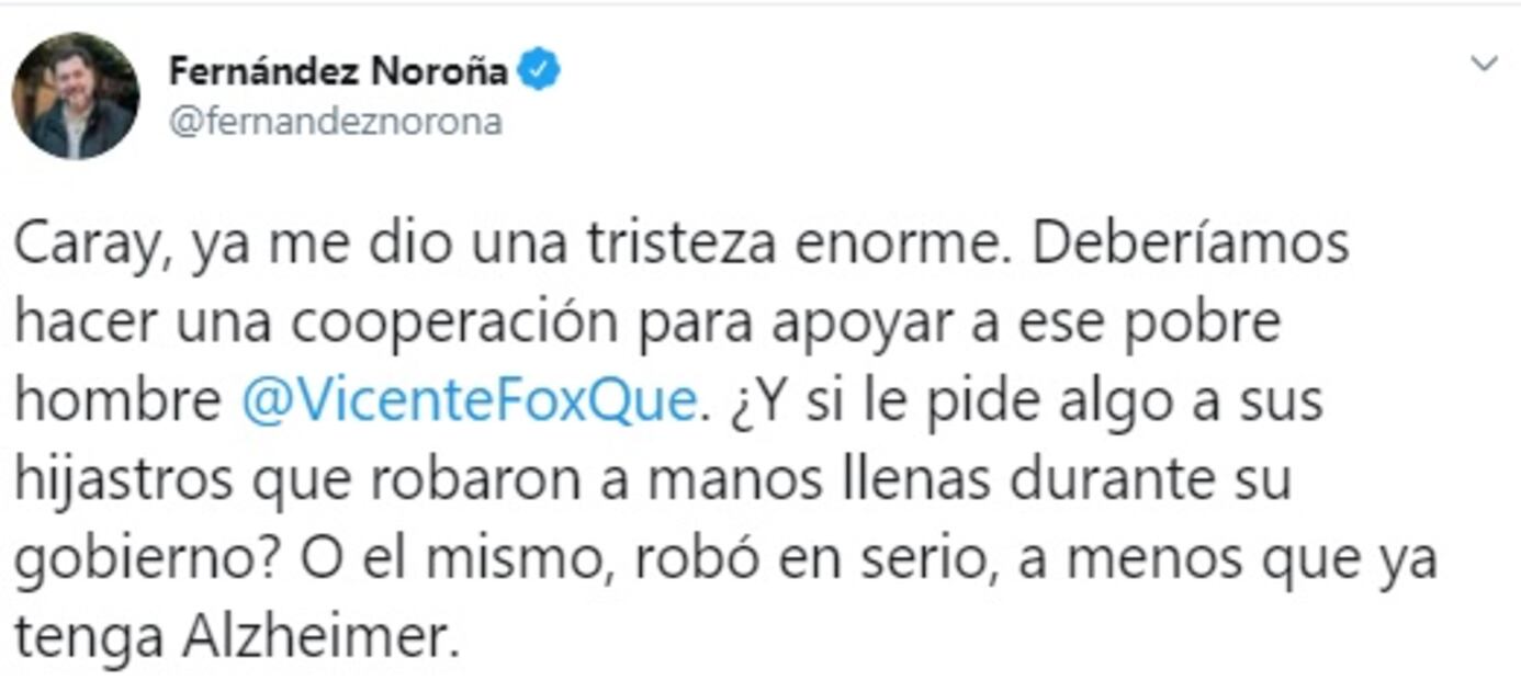 Critican en redes a Vicente Fox por decir que vive “al día” 