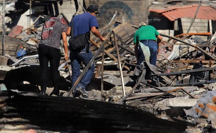 Buscan a familiares de mujer herida en explosión de Tultepec