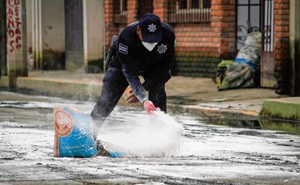 En Jacalones, el agua se fue y empieza la limpieza