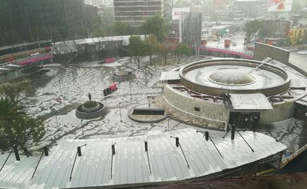 ​Reportan caída de granizo en seis delegaciones de la CDMX
