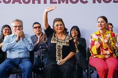 En Cuauhtémoc, Clara Brugada festeja su triunfo