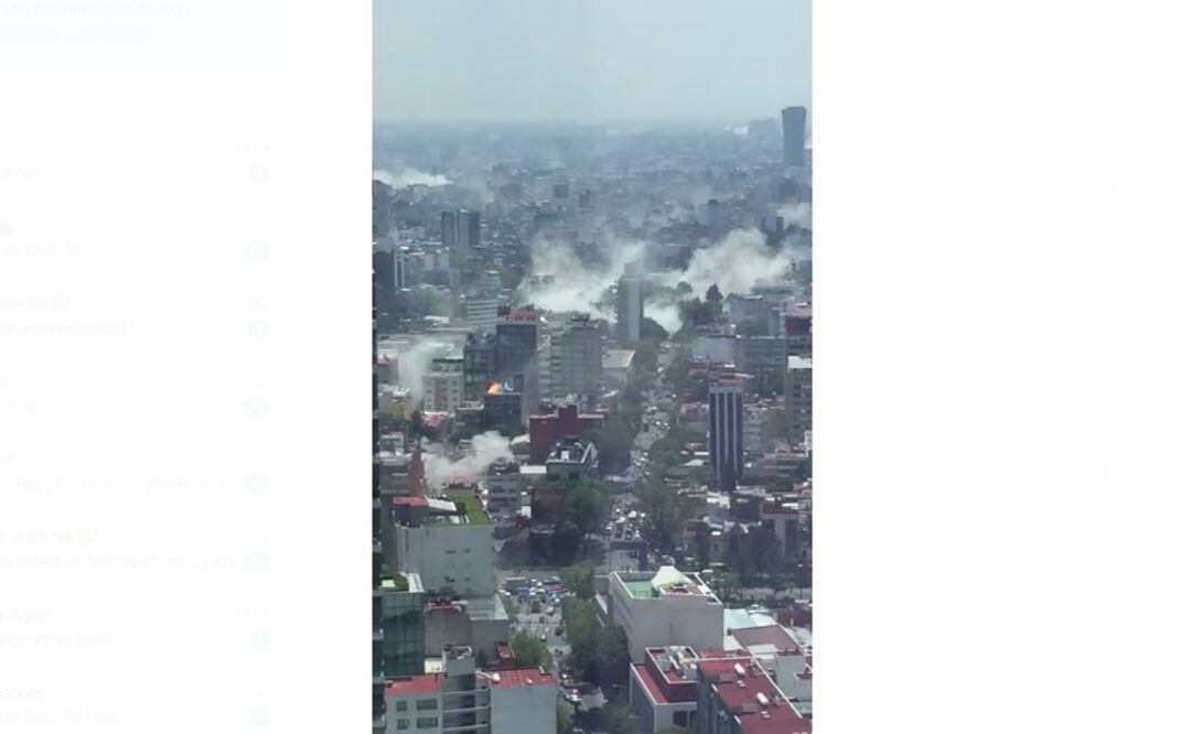 Así se vio el sismo de esta tarde