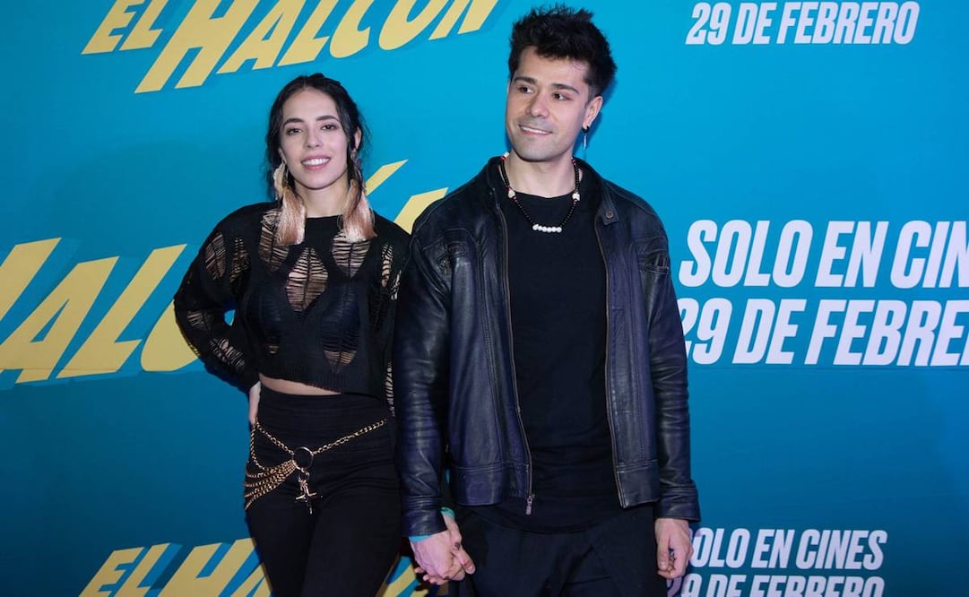 Arantza Ruiz y Sebastián Pouliox durante la alfombra roja de la pelicula "El Halcon".
Foto: Edgar Negrete/Clasos/Archivo