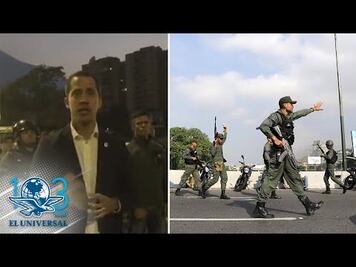 Juan Guaidó llama a alzamiento militar para derrocar a Nicolás Maduro