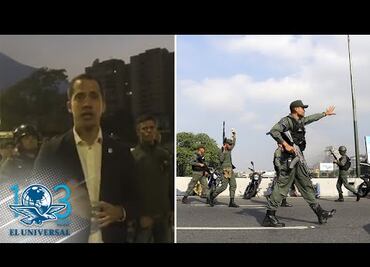 Juan Guaidó llama a alzamiento militar para derrocar a Nicolás Maduro