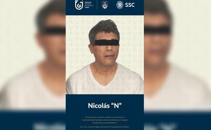 Capturan en Iztapalapa a Nicolás "N", señalado como fundador de Los Tanzanios; está acusado por delitos contra la salud