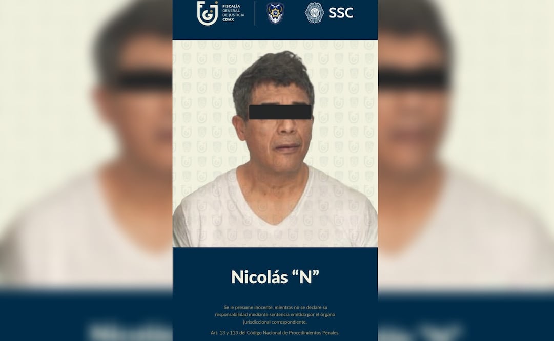 Capturan en Iztapalapa a Nicolás “N” fundador de Los Tanzanios. Foto: Especial.