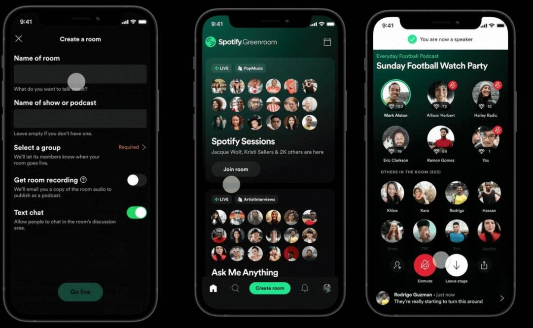 La plataforma recomienda salas según tus intereses. 