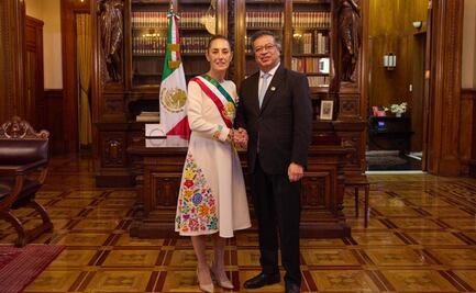 Gustavo Petro llega a Palacio Nacional; sostendrá reunión con Claudia Sheinbaum 