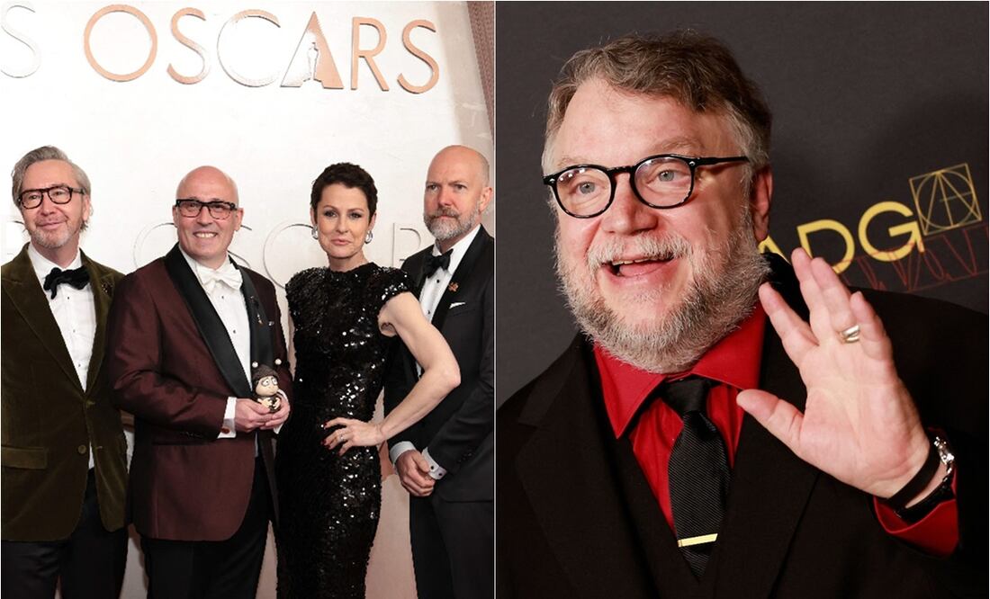 Adam Elliot, el director de "Memorias del caracol", habló de Guillermo del Toro en los premios Oscar.
Fotos: Monica Schipper / AFP y archivo (AFP)
