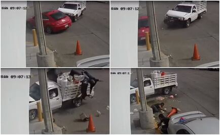 Captan otro choque en cruce donde auto embistió moto con familia en Sinaloa