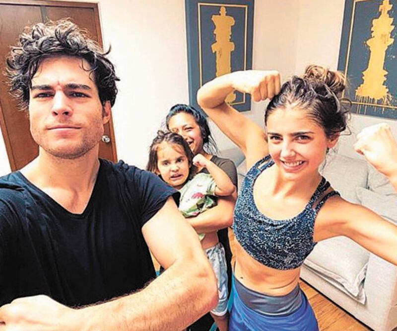 En Instagram, Michelle subió una imagen de ella, Danilo, Marcelo y Vero. Foto: INSTAGRAM