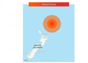 Sismo de 6.9 grados sacude el norte de Nueva Zelanda